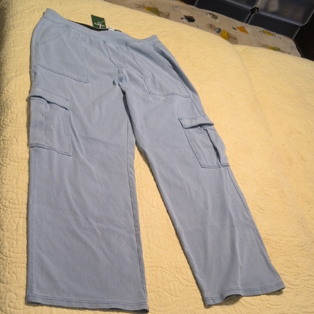 HALARA Sky Blue Casual Pants